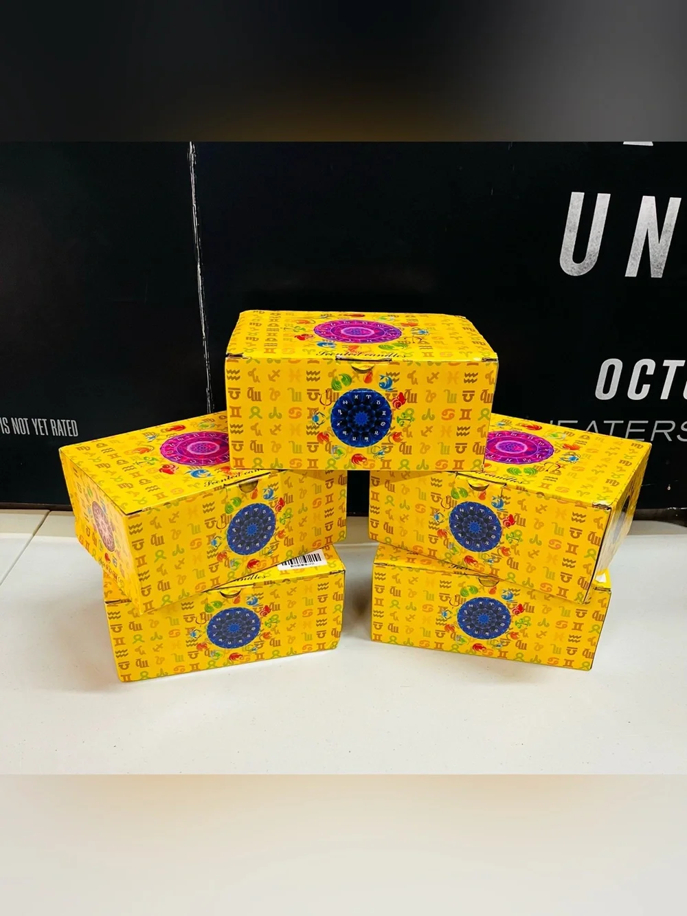 60 PCS 5 Boxes Constellation Patterns Candle Making Tin EMPTY 2.5oz